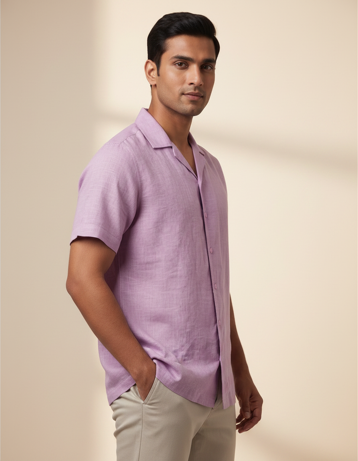 Lilac Drift — Lilac Linen Shirt