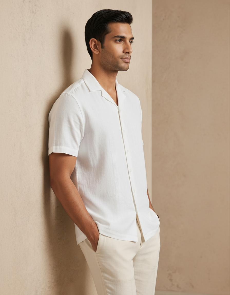 Terra — White Linen Shirt
