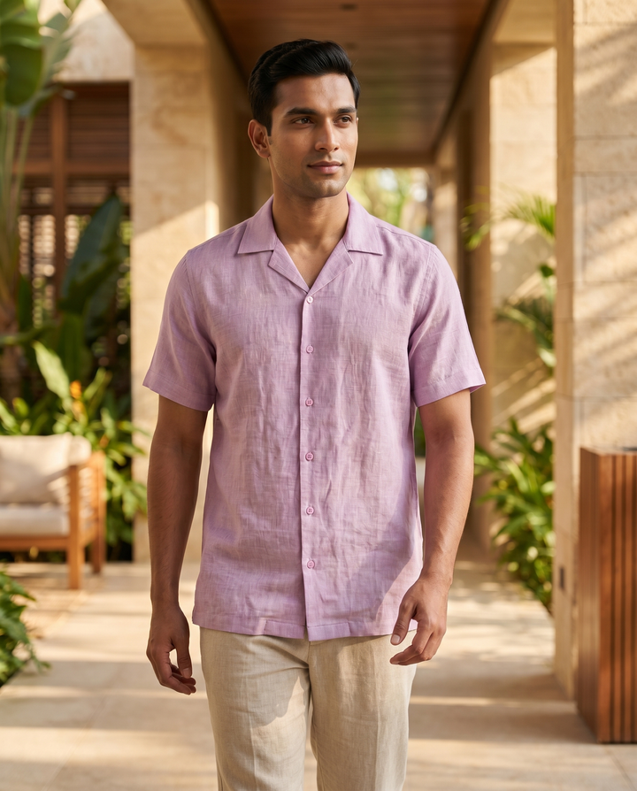 Lilac Drift — Lilac Linen Shirt