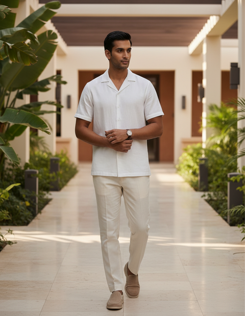 Terra — White Linen Shirt