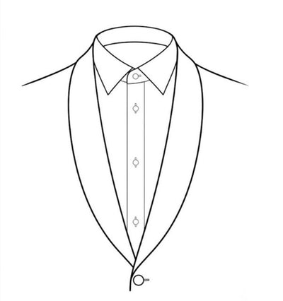 Shawl, line drawing