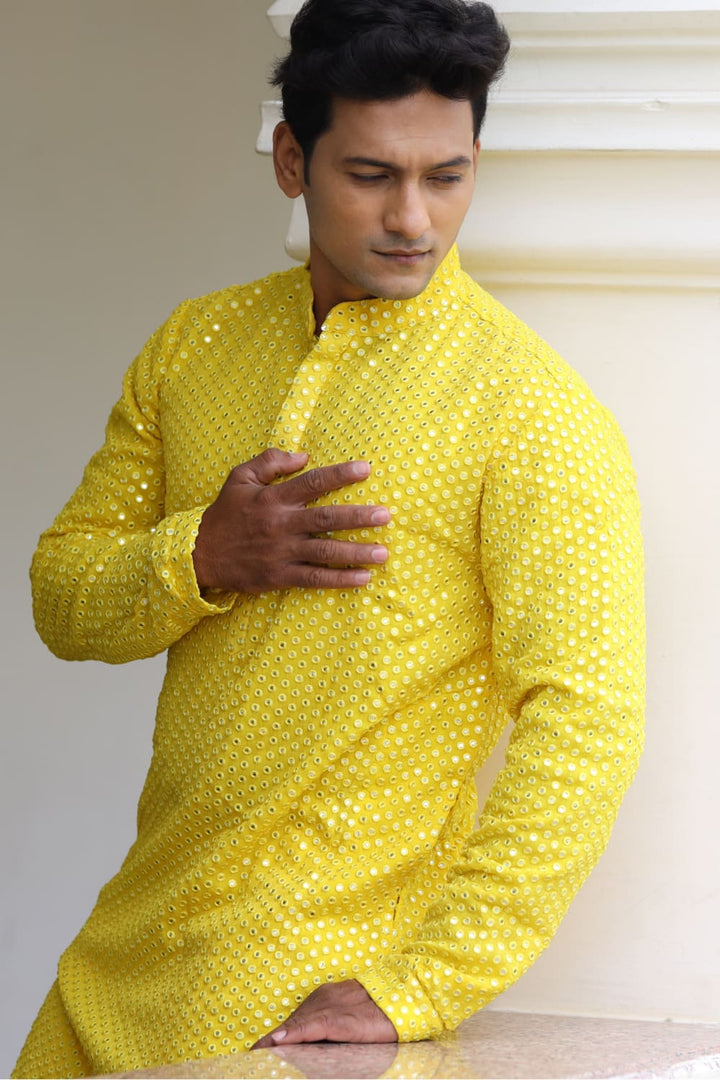 Ziba Yellow Kurta set