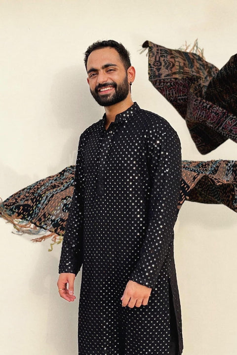 Black Mirror Kurta Set